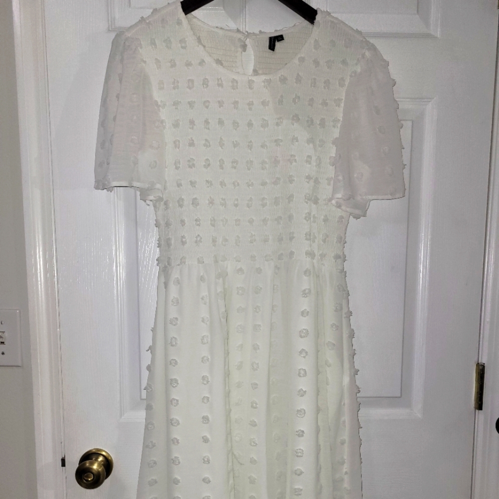 White cotton sundress